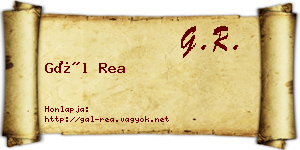 Gál Rea névjegykártya